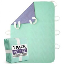 Positioning Bed Pads Elderly 8 Handles 34x52 Inch Absorbent Washable Sheet