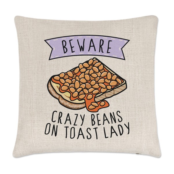 Beware VerrüCkte Beans Auf Toast Damen Kissenbezug Lustig FrüHstüCk Essen-image