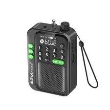 Mini Pocket FM Radio Bluetooth Speaker LED Display Recorder Sleep Timer