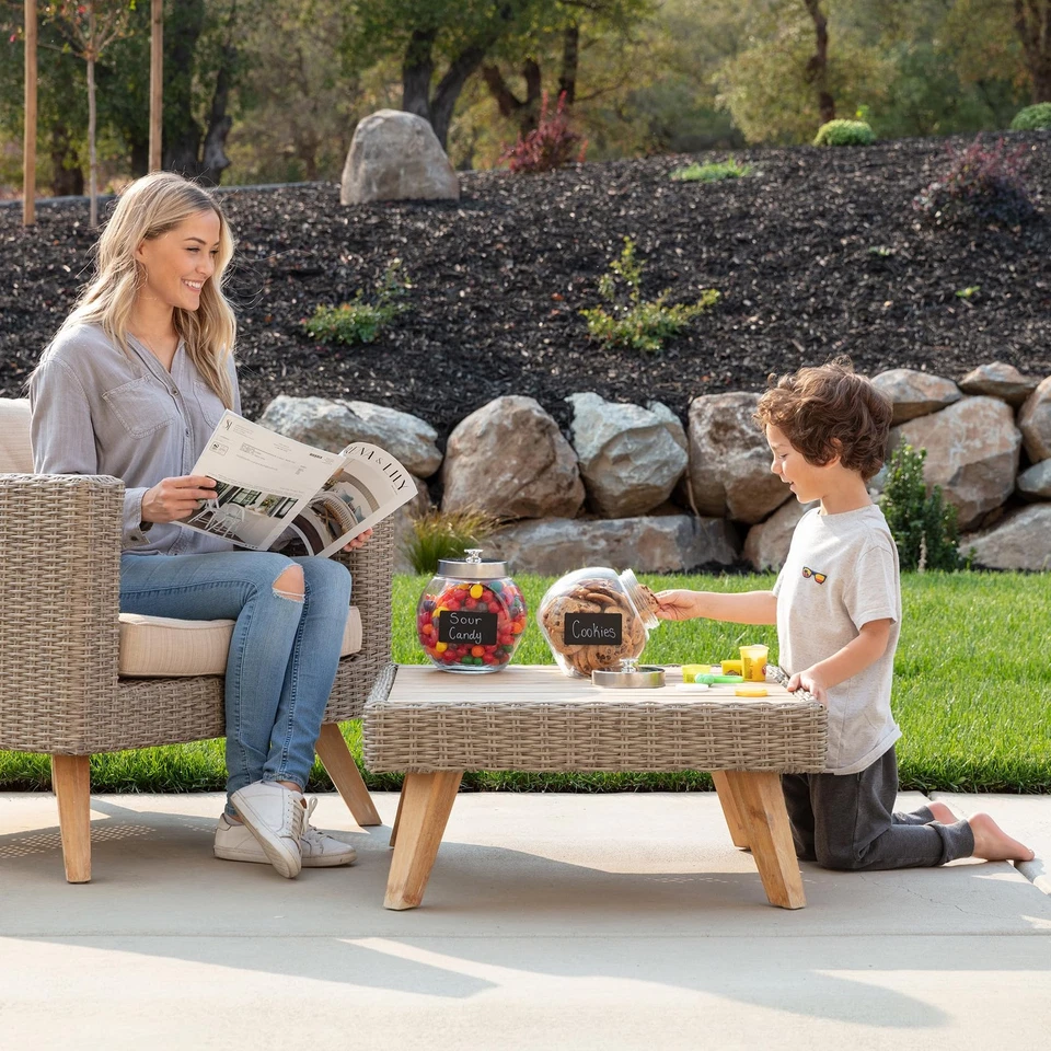 Juego de 2 tarros grandes de vidrio para galletas para mostrador de cocina + marcador y etiquetas - 1 Ga... Foto 4 de 4