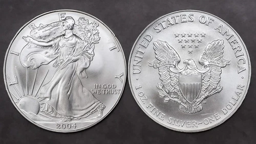 2004 American Silver Eagle 1 oz  Uncirculated