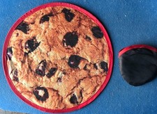 Vintage Magic Trick Production Item Huge Cookie 9 1/2 inches Folds To 3 1/2 Inch