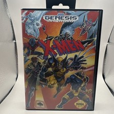Sega Genesis - X-Men Game In Case w/ Manual, No Poster - TESTED, Very Good