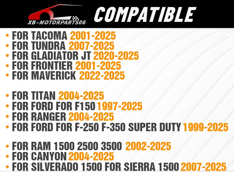 16.8-25" High Bed Racks Truck Cargo Carrier For Tacoma/Tundra/Titan/Frontier/JT