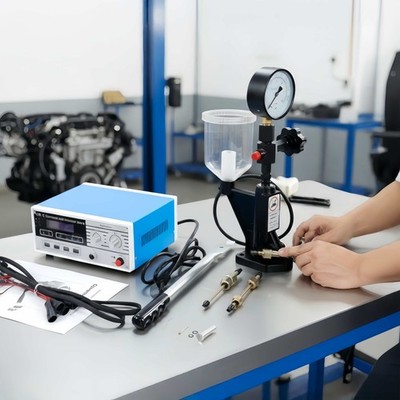 Common Rail Injector Tester Einspritzdüsen Prüfgerät Injektor Tester 0-8000PSI