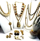 1.5+ lb. Vintage ALL Gold Tone Designer Costume Jewelry Lot ~Napier Monet SC LC