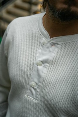 トップス The REAL McCOY'S / WAFFLE HENLEY SHIRT WAFFLE THERMAL HENLEY UNDERSHIRT L/S – The Real McCoy's