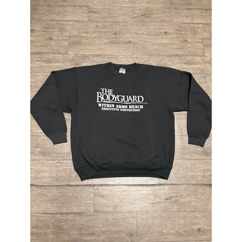 Vintage Bodyguard Movie Promo "War" Black Sweatshirt Sz 2XL
