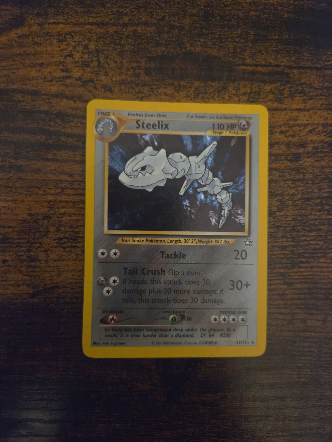 Steelix 15/111 Neo Genesis Holo Unlimited Edition