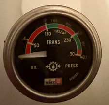 Terex 9260937 Trans. Oil Pressure Gauge 2 Dia. New Old Stock Terex 9260937 Trans. Oil Pressure Gauge 2 Dia. New Old Stock