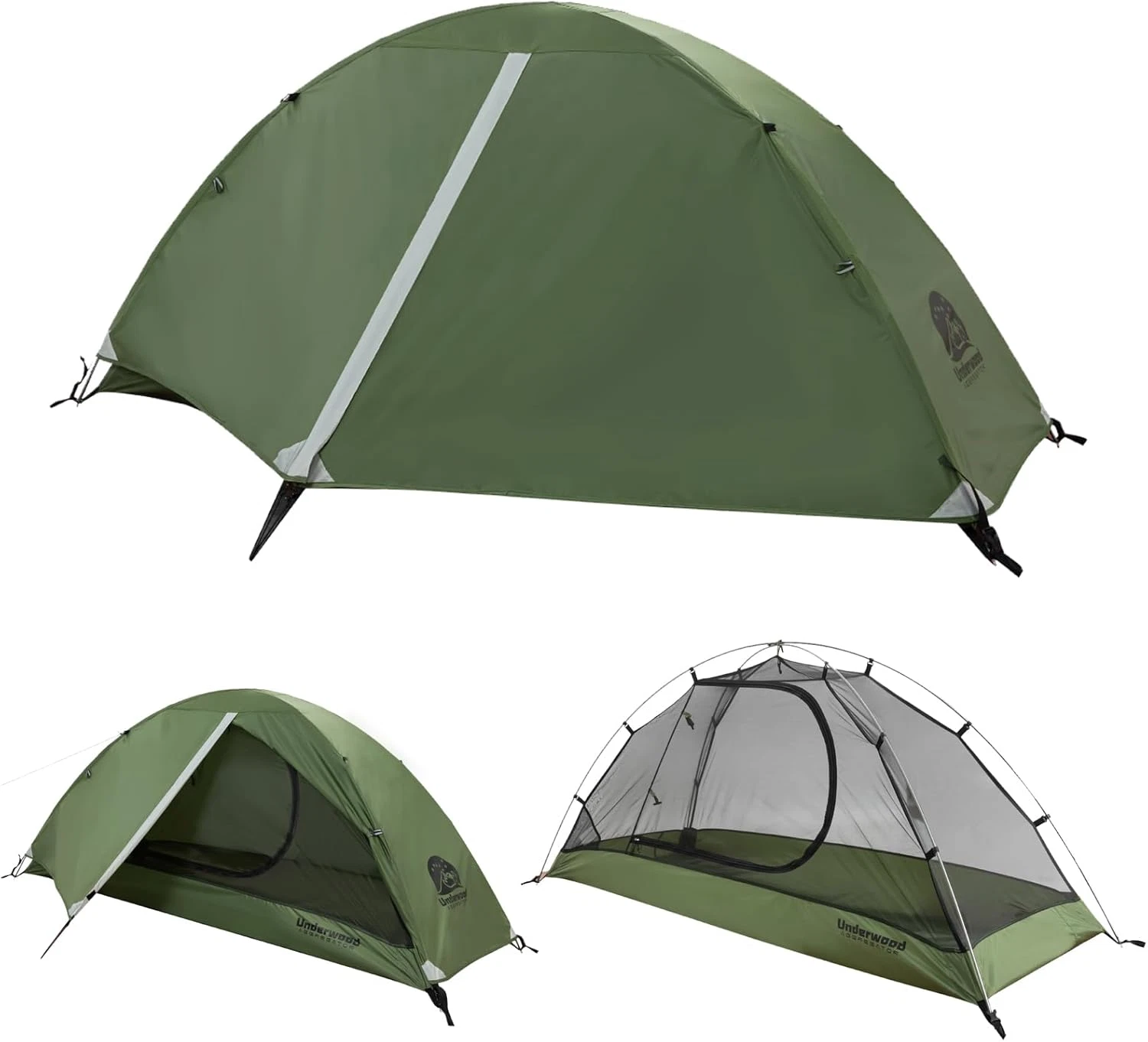 Ultralight 1-2 Person Waterproof Backpacking Tent for 3 Season Hiking