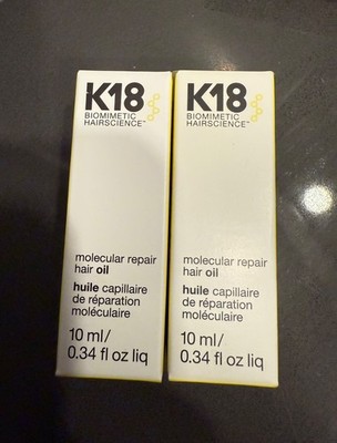 k18 molecular repair hair oil .34 fl oz DUO
