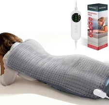 Weighted Heating Pad for Back  Cramps Relief, 17" x 33" Extra Large Electric He