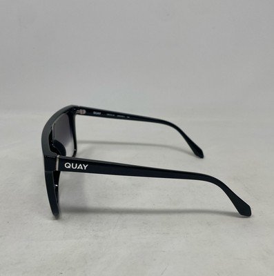 QUAY Nightfall Oversized Shield Sunglasses Black/Smoke Fade  display picture 2