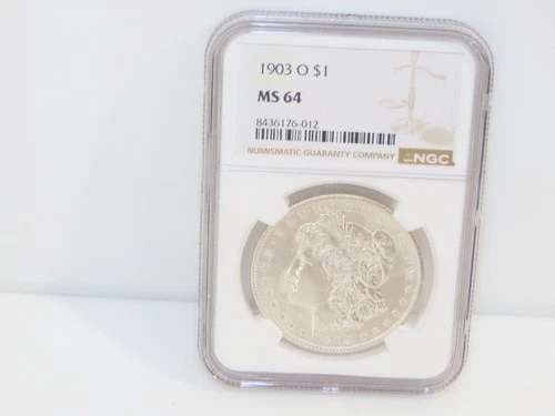 NGC MS64 1903 O $1 Morgan Silver Dollar Coin Graded
