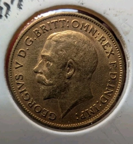 1911 Gold Sovereign Rare Date British Coin  King George V Great Britain Scarce