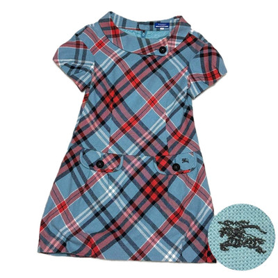 BURBERRY BLUE LABEL ノバチェック Dress 38 Burberry Blue Label Nova Check Short-Sleeve Mini Dress [BL/38/VG
