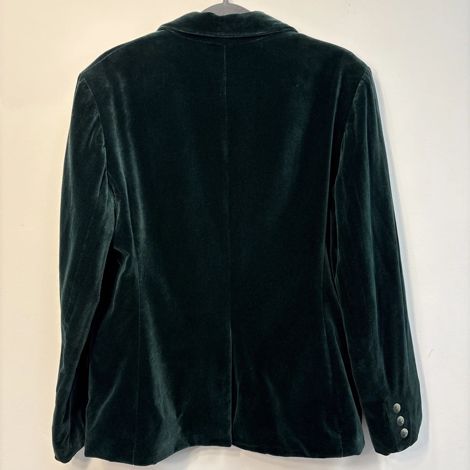 Blazer De Colección Años 70 John Meyer Terciopelo Verde Años 70 Forrado Usado en Excelente Condición Para Era Talla M Foto 4 de 4