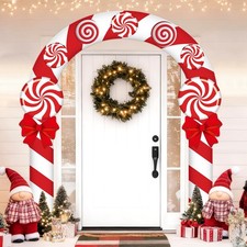 3PCS Christmas Candy Porch Banners Door Decorations Xmas Party...