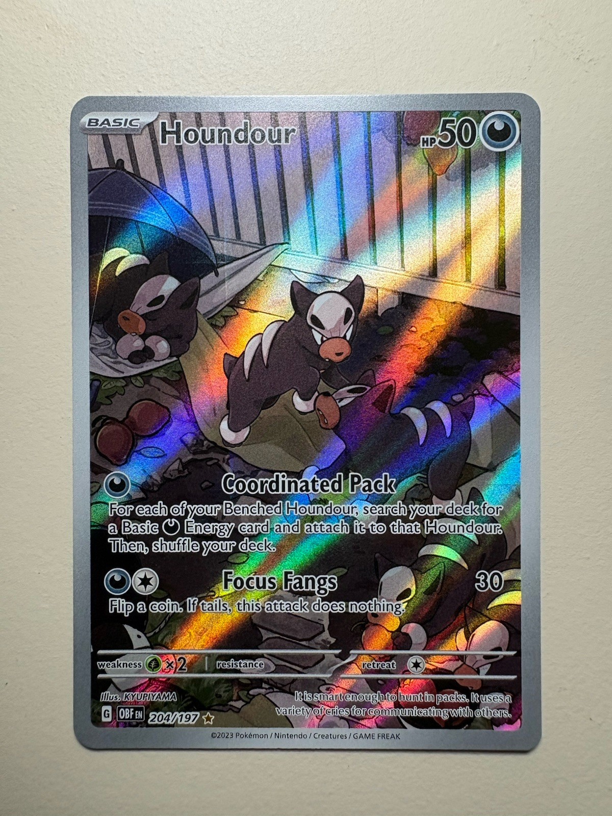 Houndour 2023 Scarlet & Violet: Obsidian Flames #204/197 Illustration Rare  Price Guide - Sports Card Investor