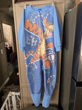 Vintage Tigger Disney Kids Blue Sleeper Rare Size 4t