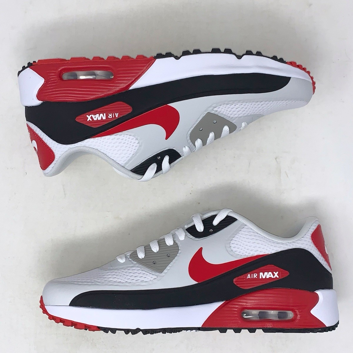 Nike Air Max 90 GOLF “University Red” Nike Air Max 90 G Golf Shoes White/Black/Photon Dust/University