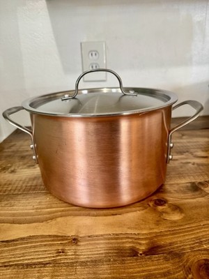 Calphalon Tri-Clad Copper Stainless Steel 6 Qt Stock Pot Dutch