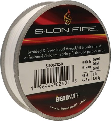 BeadSmith S Lon Fire Geflochten und Verschmolzen Auffädeln Faden Draht Kristall Auffädeln Matte