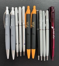 Luxury Hotel and Air/ Cruise Line Pens - Set of 12 (Multiple Brands)