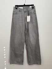 NWT Zara Gray Wash Mid Rise Wide Leg Jeans 13/14 Years