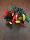 35 Red Green & Yellow Chili Pepper Lights Green Wire House Decorative — photo 1