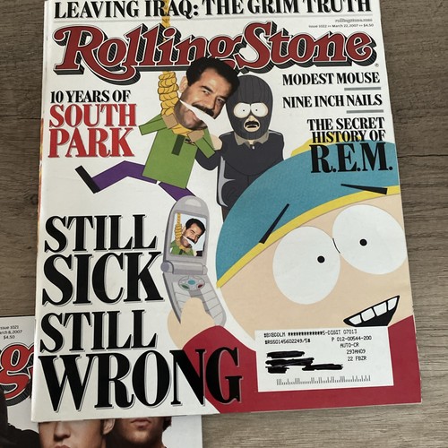 Rolling Stone Magazine Lot Of 3 2007 Pink Floyd, South Park, Fall Out Boy - Bild 3 von 5