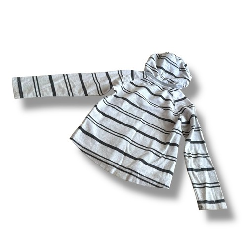 Hurley Boys Pullover Size 7 Gray Stripe Lightweight Great for Layering - Picture 5 of 10