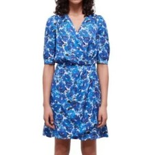 The Kooples - Blue Floral Wrap Dress - Size FR 1/ US 4 - BNWT