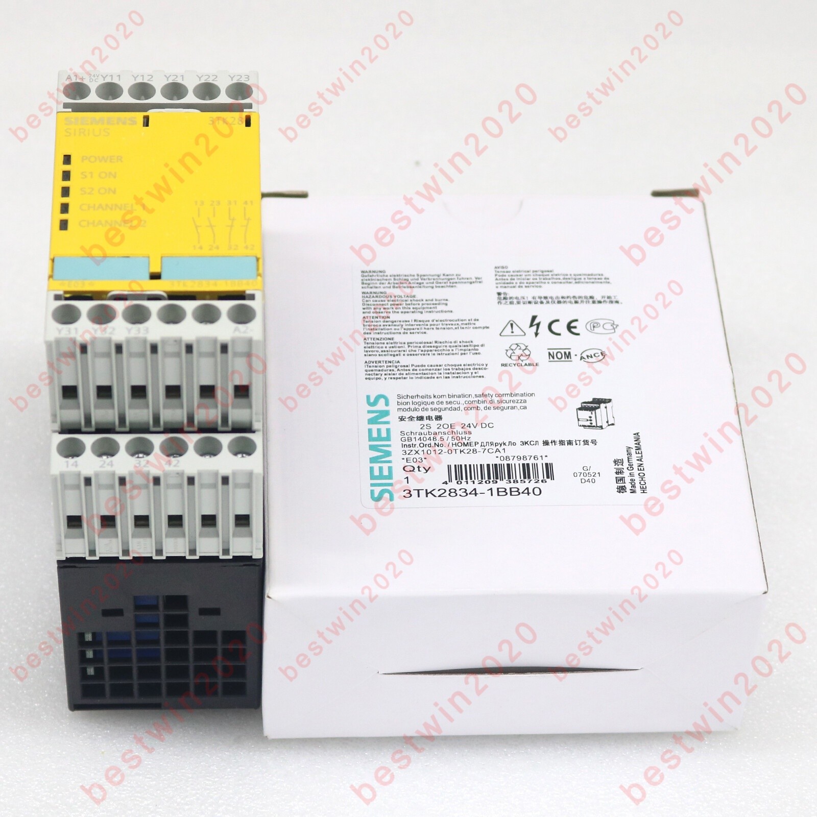 NEW IN BOX   3TK2834-1BB40 Safety Relay 24VDC FREE SHIP #tr