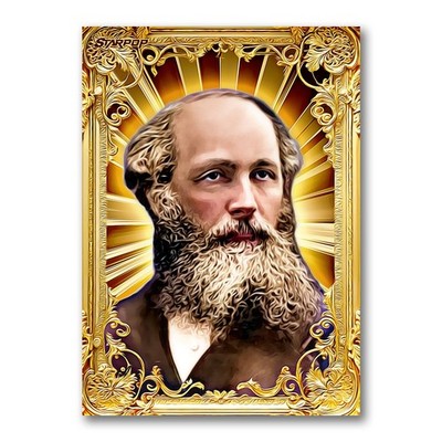 James Clerk Maxwell Golden Icon Art Card 01/20 Starpop Signed Short Print