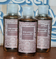 Bath Body Works Wrapped in Vanilla Body Wash Set of 3 New