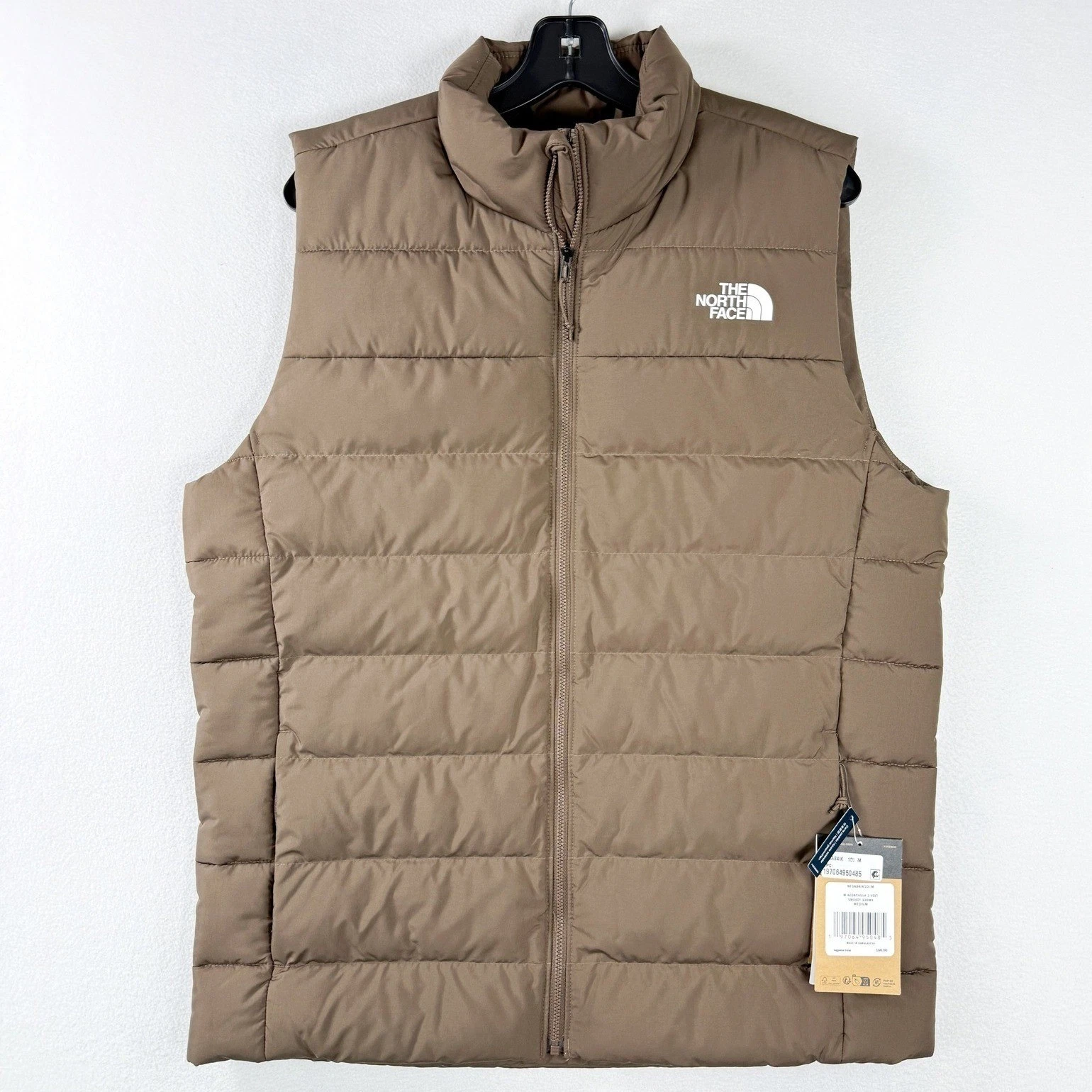 The North Face Aconcagua 3 Down Vest Size M Mens Smokey Brown NEW