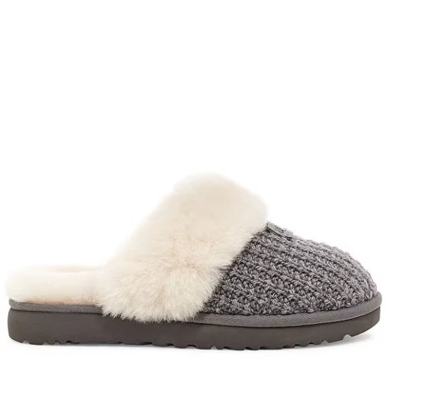 EXCLUSIVE OFFER UGG Cozy Knit Slippers - Charcoal, Medium - Image 2 of 4