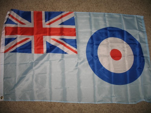 Juego al por mayor de 3x5 3'x5' (paquete de 2) bandera blanca de la bandera de la RAF de la Royal Air Force - Imagen 3 de 5