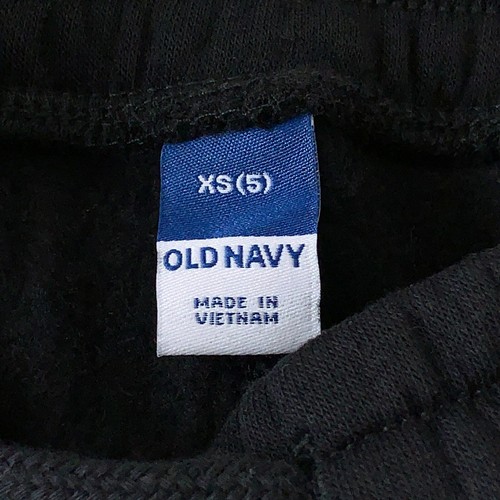 Old Navy Kids Size XS (5) Black Gender-Neutral Logo-Graphic Sweatpants NWT - Picture 3 of 6