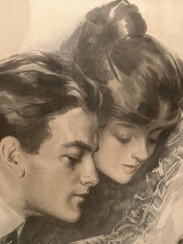1914 Cosmopolitan’s Art Print “The King of Hearts” by Harrison Fisher 13 X 16 - Picture 5 of 9