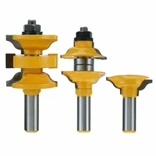 3pcs/set 1/2" Shank R&S Router Bit Milling Wood Entry&Interior Door Ogee Matched