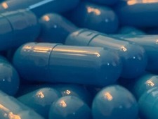 Empty Gelatin Capsules aka Gelcaps Size 4 Green and Blue Colors 100 count