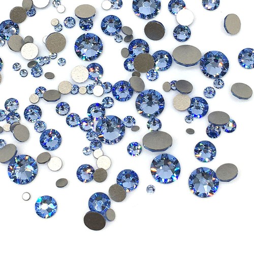 Arte en uñas 144 tamaños mixtos surtidos 2 mm-6 mm cristal austriaco respaldo plano *Elige color - Imagen 32 de 59
