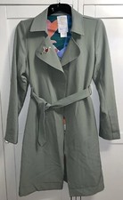 Disney Parks Alice In Wonderland Mary Blair Ladies Trench Coat Size 10 - 12 - M