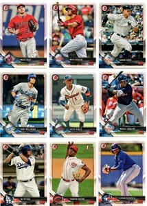 2018-Bowman-Baseball-Base-Set-amp-Chrome-Prospects-Inserts-Pick-Card-Build-lot-MLB