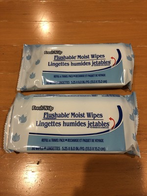 up & up flushable wipes