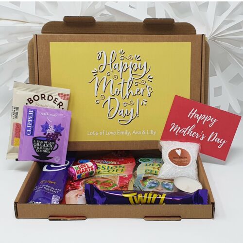 Caja de regalo personalizada para el Día de la Madre cesta galletas abrazo en caja té dulce - Imagen 18 de 19