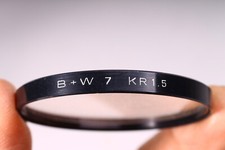 LEICA LEITZ CANADA 14161 Vll 55MM FILTER RING WITH B W 7 KR1.5 SKYLIGHT FILTER